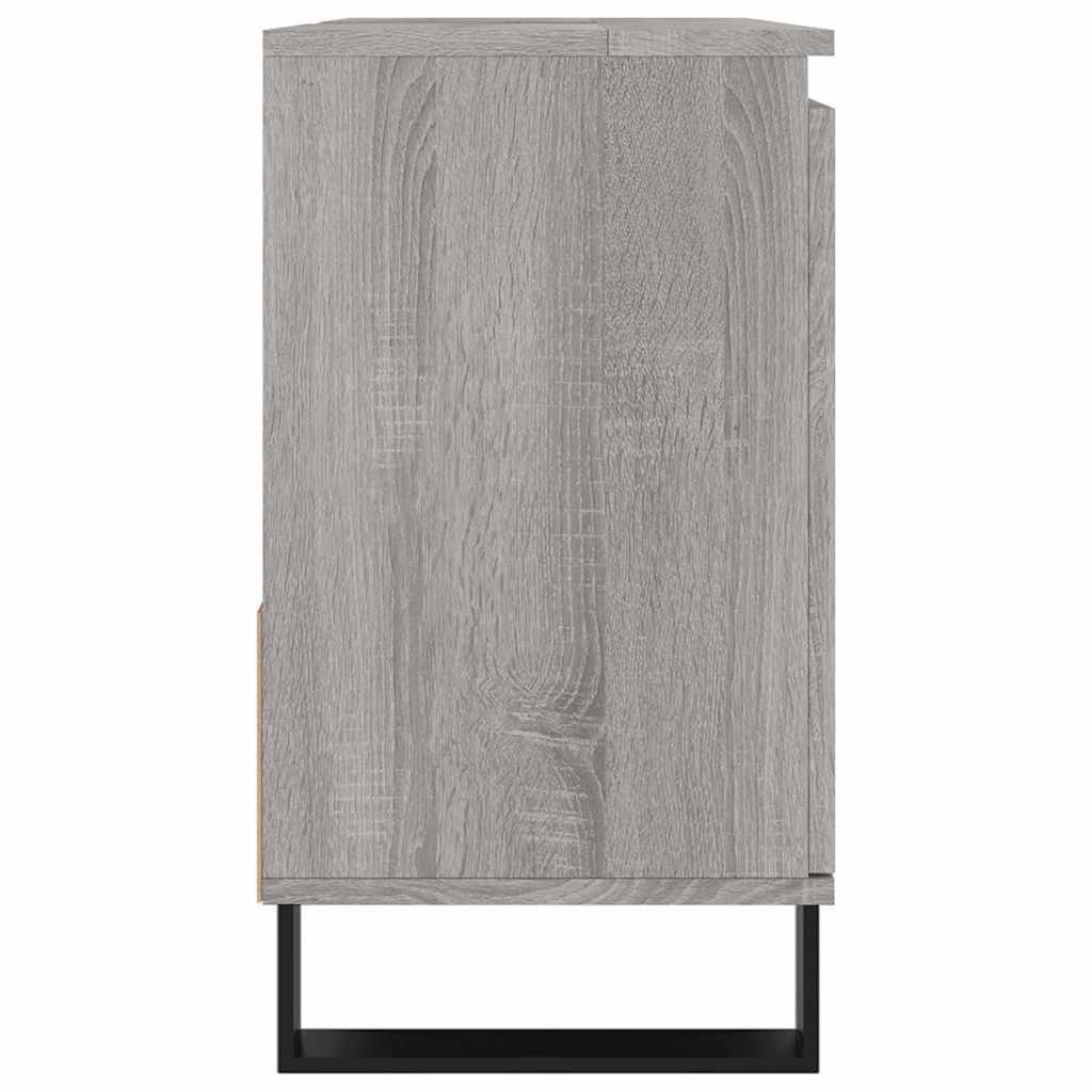 Badeværelsesskab 65x33x60 Cm Konstrueret Træ - Billede 6