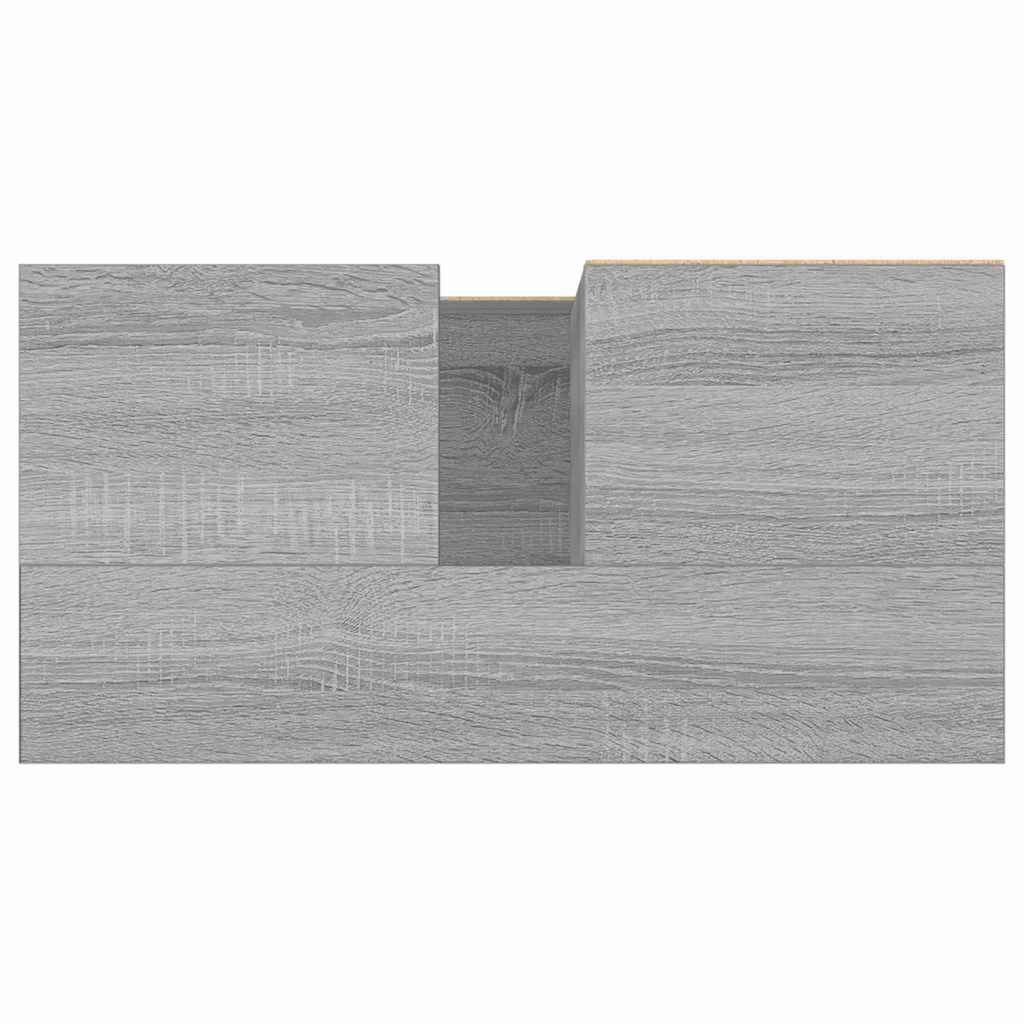 Badeværelsesskab 65x33x60 Cm Konstrueret Træ - Billede 8