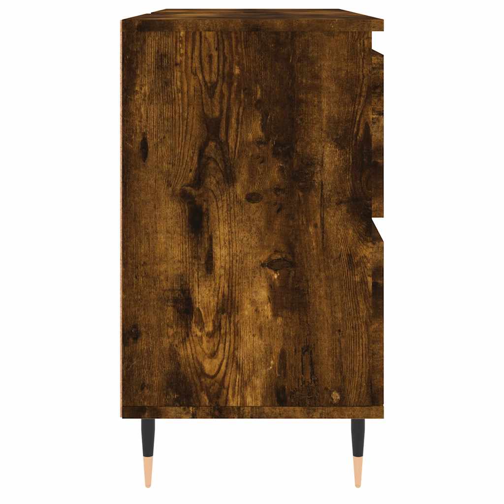 Badeværelsesskab 80x33x60 Cm Konstrueret Træ - Billede 6