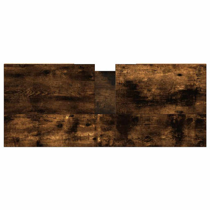 Badeværelsesskab 80x33x60 Cm Konstrueret Træ - Billede 8