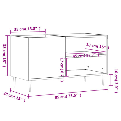 Vinylskab 85X38X48 Cm Konstrueret Træ