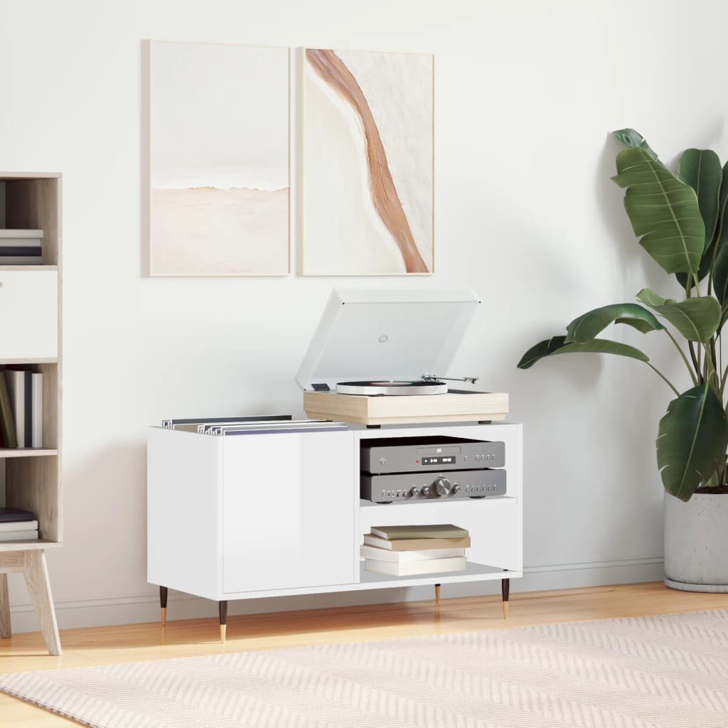 Vinylskab 85X38X48 Cm Konstrueret Træ