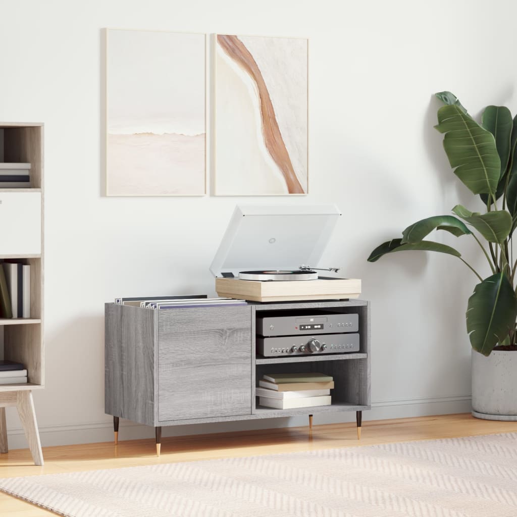 Vinylskab 85X38X48 Cm Konstrueret Træ