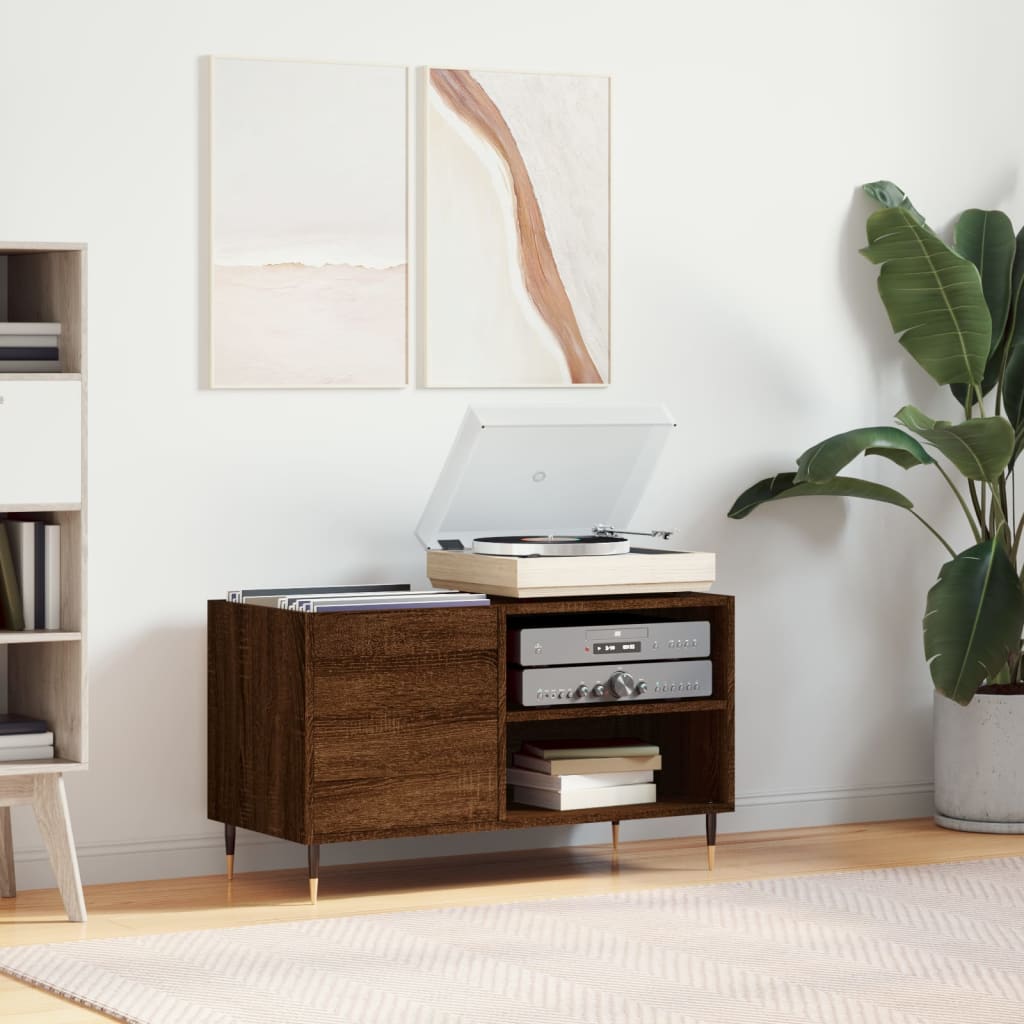 Vinylskab 85X38X48 Cm Konstrueret Træ