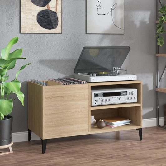 Vinylskab 84,5X38X48 Cm Konstrueret Træ Sonoma-Eg