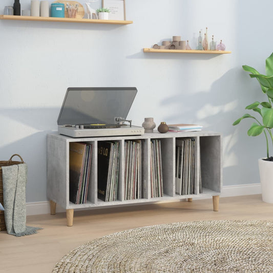 Vinylskab 100X38X48 Cm Konstrueret Træ Betongrå