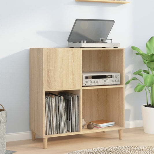 Vinylskab 84,5X38X39 Cm Konstrueret Træ Sonoma-Eg