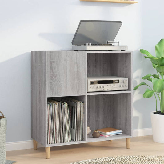 Vinylskab 84,5X38X39 Cm Konstrueret Træ Grå Sonoma-Eg Creme