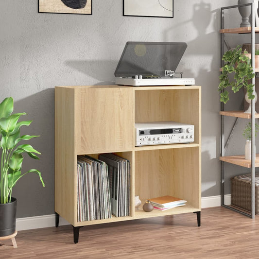 Vinylskab 84,5X38X39 Cm Konstrueret Træ Sonoma-Eg