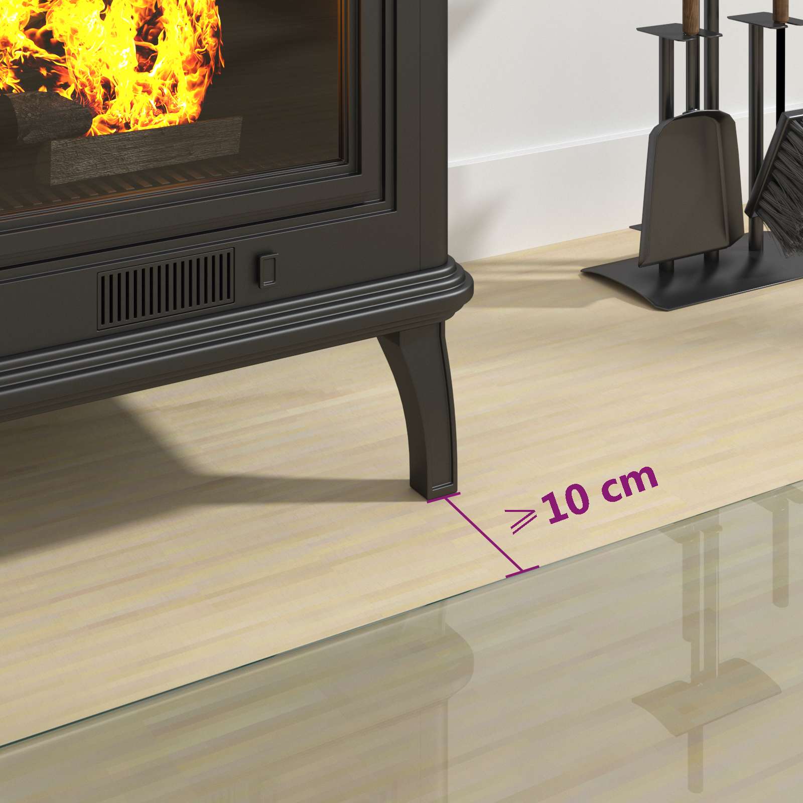 Pejs Glasplade Glas - Billede 5