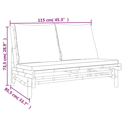 Havebord 100x55x33 Cm Bambus - Billede 6