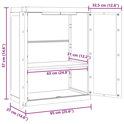 Haveskab 65x37x85/165 Cm Pp Grå Og Sort - Billede 12