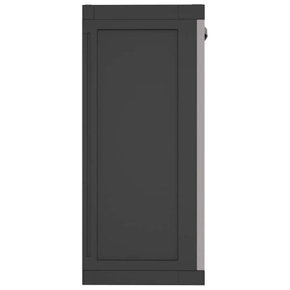 Haveskab 65x37x85/165 Cm Pp Grå Og Sort - Billede 7