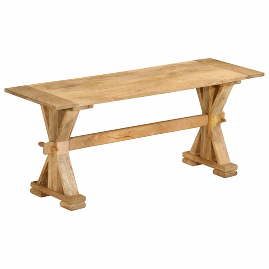 Bænk 110X35X45 Cm Massivt Mangotræ