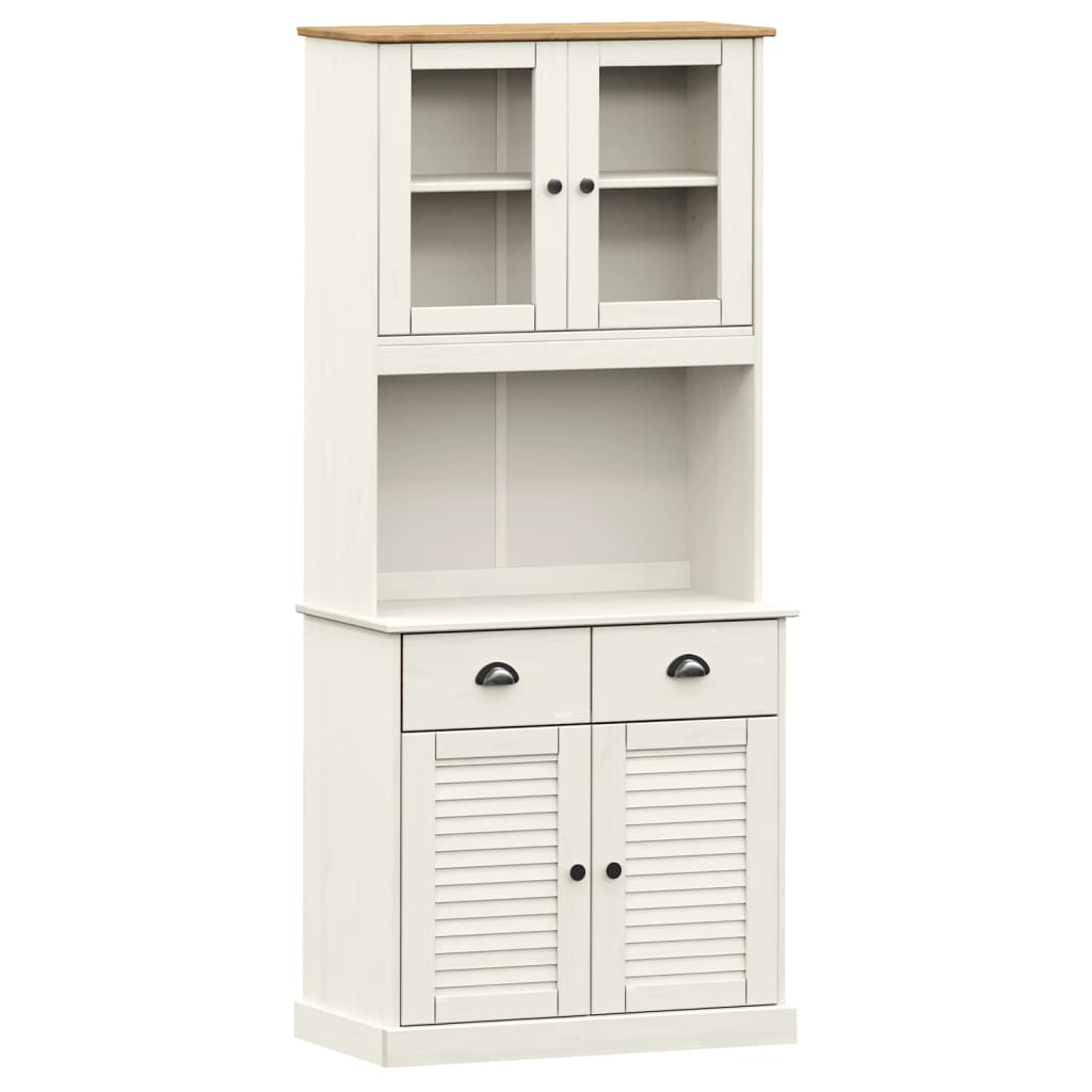 Skænk Vigo 78X40X175 Cm Massivt Fyrretræ