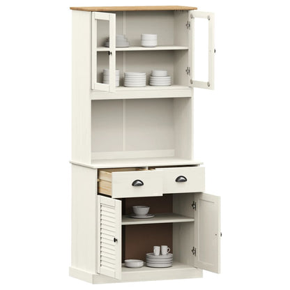 Skænk Vigo 78X40X175 Cm Massivt Fyrretræ