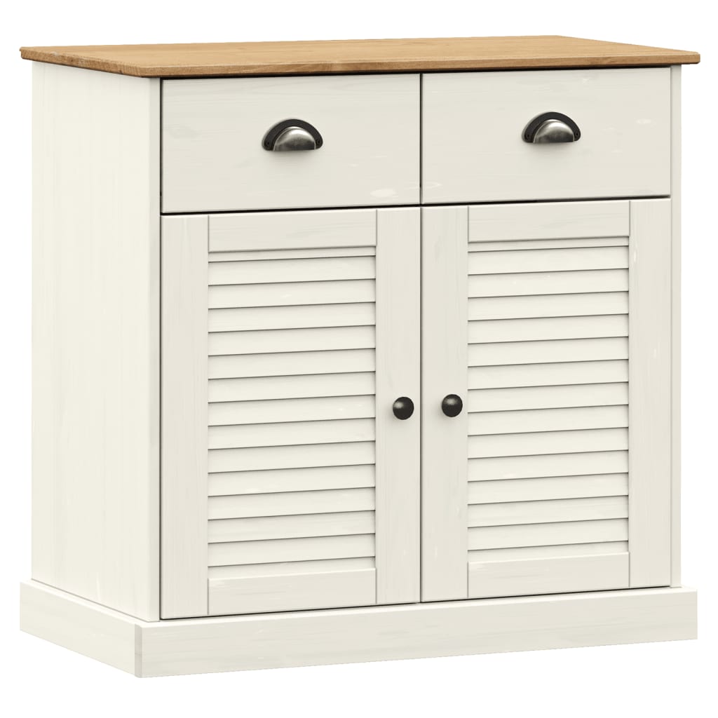 Skænk Vigo 78X40X175 Cm Massivt Fyrretræ
