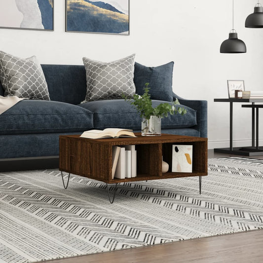 Sofabord 60X60X30 Cm Konstrueret Træ Etræsfarve