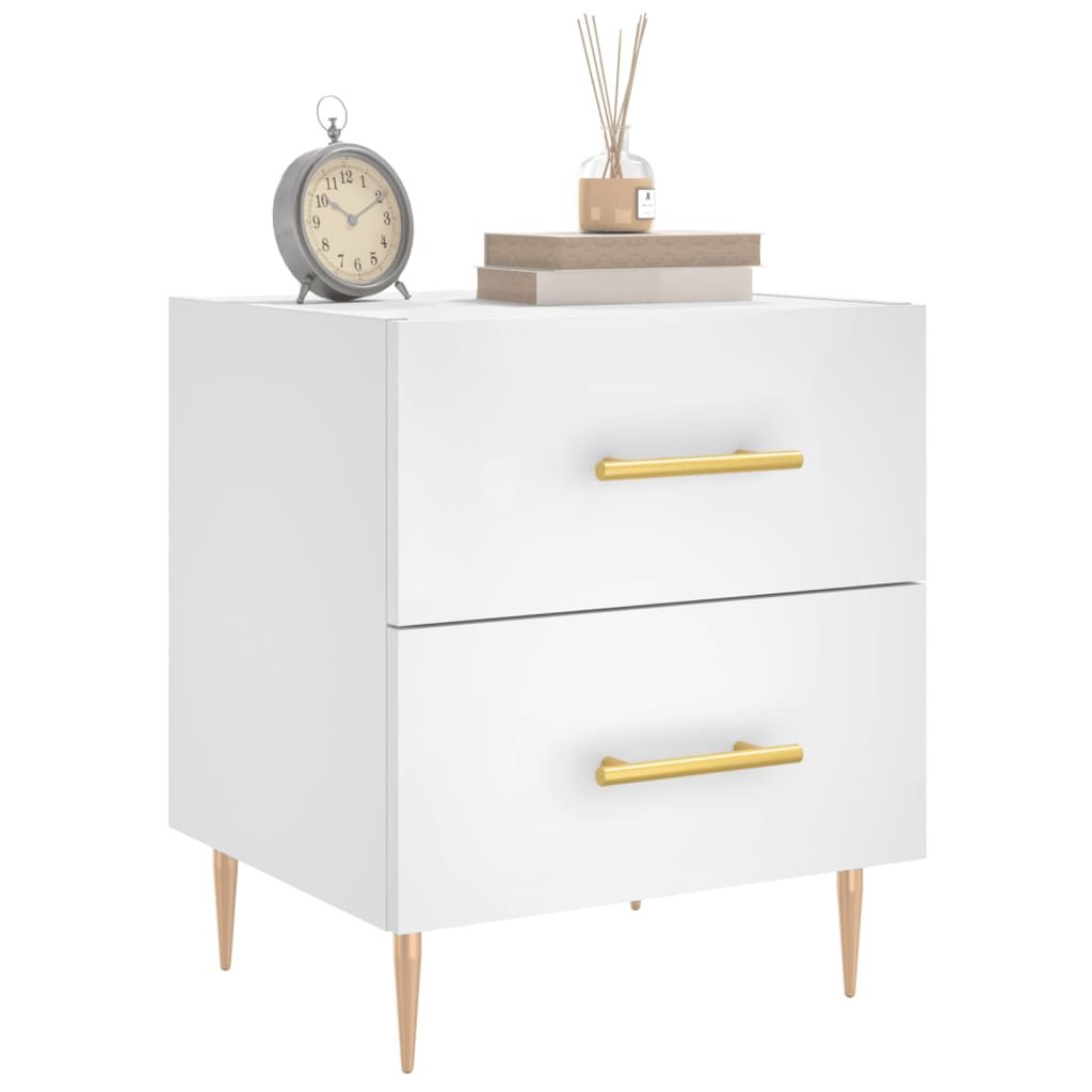 Sengebord 40x35x47,5 Cm Konstrueret Træ - Billede 3