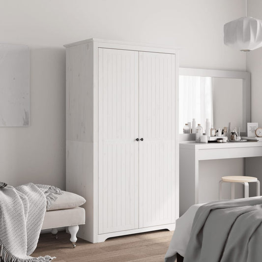 Klædeskab Bodo 99X53,5X173 Cm Massivt Fyrretræ