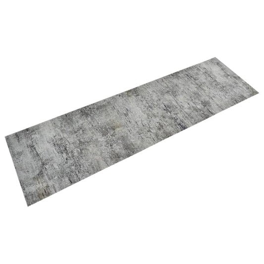 Køkkentæppe Betondesign Vaskbart Velour Grå Og Sort