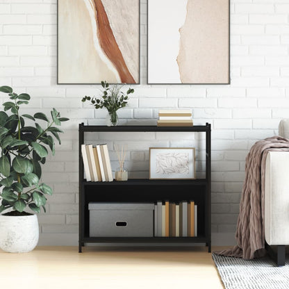 Bogreol 80x30x78,5 Cm Konstrueret Træ Og Jern - Variant 832793