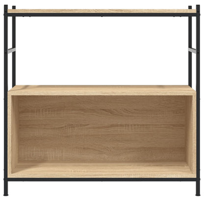 Bogreol 80x30x78,5 Cm Konstrueret Træ Og Jern - Billede 4