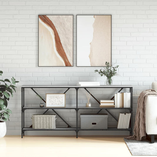 Konsolbord 160X30X75 Cm Konstrueret Træ Og Jern