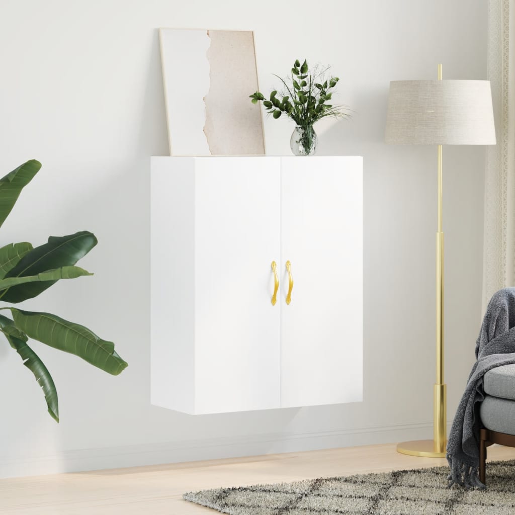 Væghængt Skab 69,5x34x90 Cm Konstrueret Træ - Billede 3