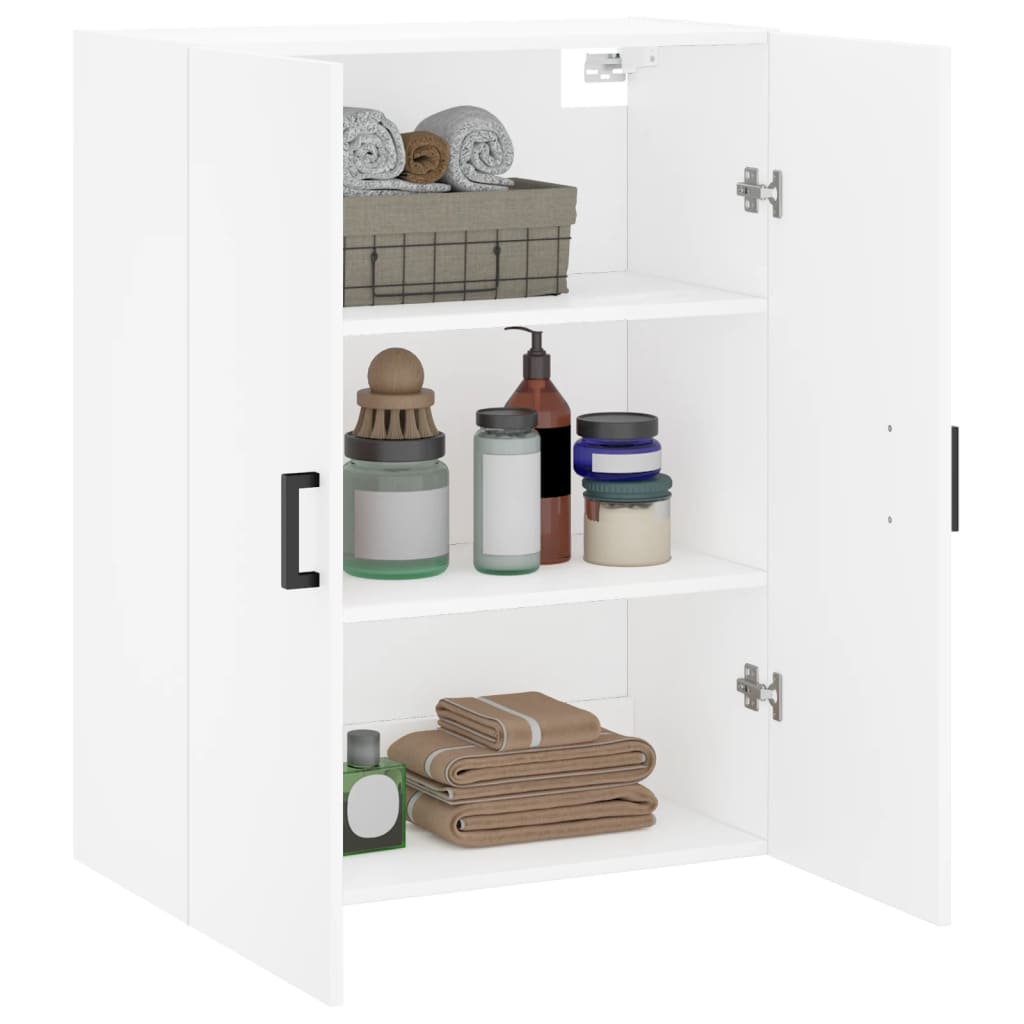 Væghængt Skab 69,5x34x90 Cm Konstrueret Træ - Billede 5