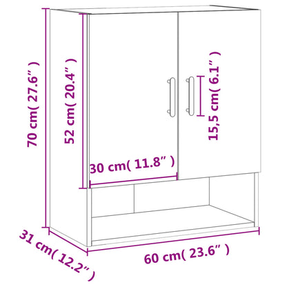 Vægskab 60x31x70 Cm Konstrueret Træ - Billede 12