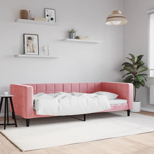 Daybed Velour Pink Lyserød