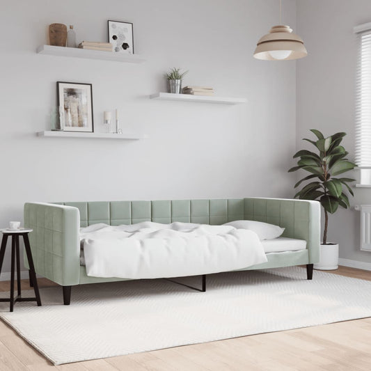 Daybed Velour Lysegrå