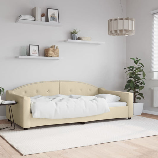 Daybed Stof Farvet Creme