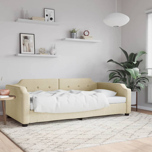 Daybed Stof Farvet Creme