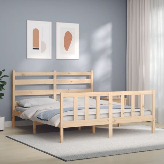 Sengeramme Uden Madras Massivt Fyrretræ