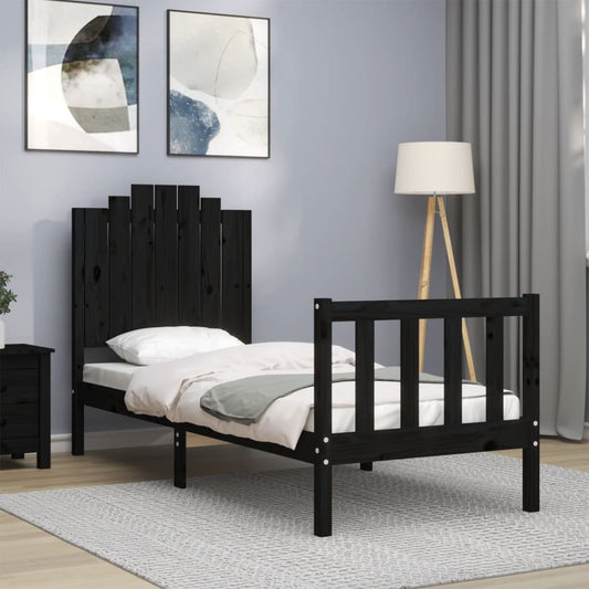 Sengeramme Med Sengegavl Small Single Massivt Træ