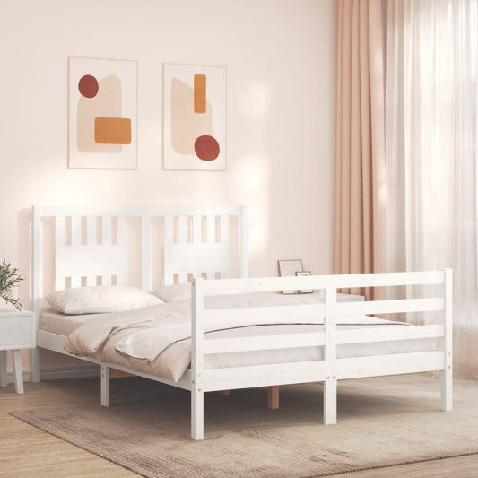 Sengeramme Med Sengegavl Small Double Massivt Træ
