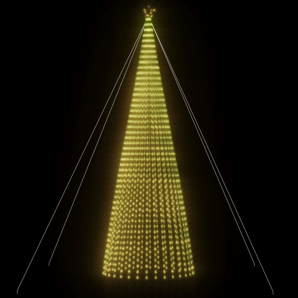 LED-juletræ 1544 LED'er 500 Cm Varmt Hvidt Lys - Billede 8