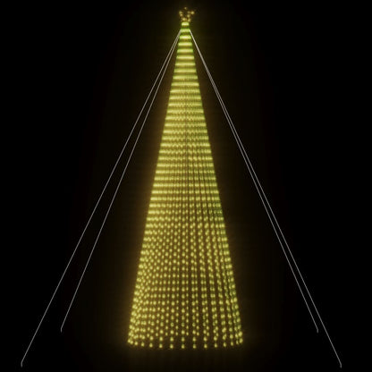LED-juletræ 1544 LED'er 500 Cm Varmt Hvidt Lys - Billede 8