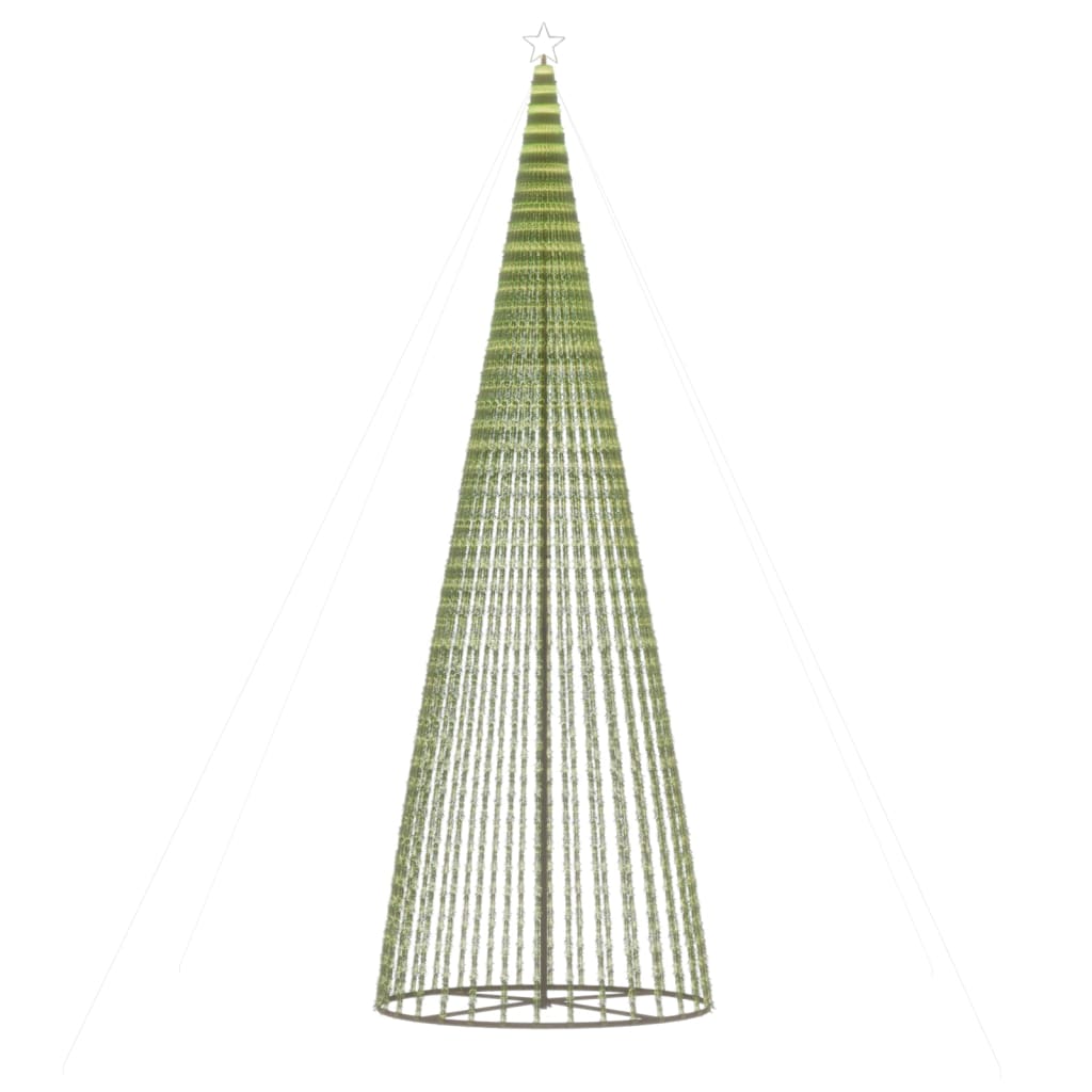 LED-juletræ 1544 LED'er 500 Cm Varmt Hvidt Lys - Billede 3