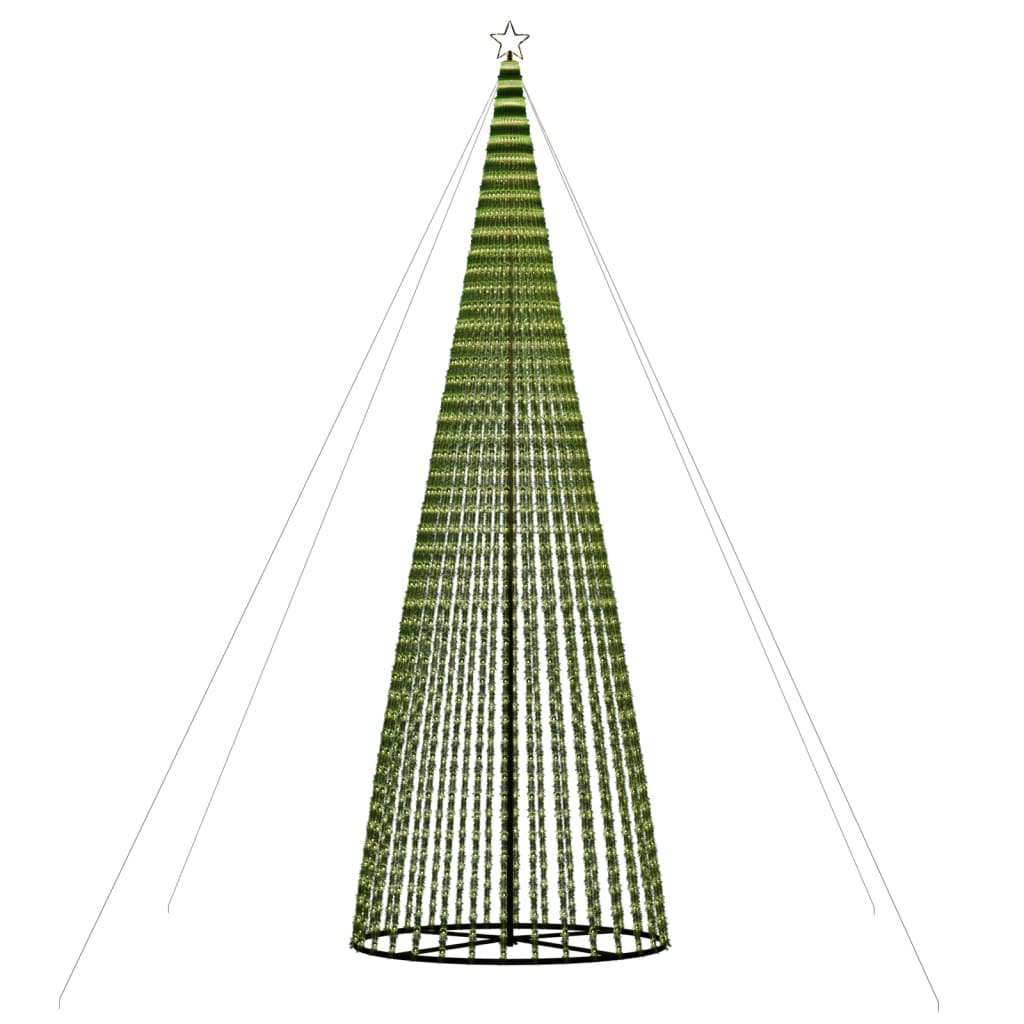 LED-juletræ 1544 LED'er 500 Cm Varmt Hvidt Lys - Billede 4