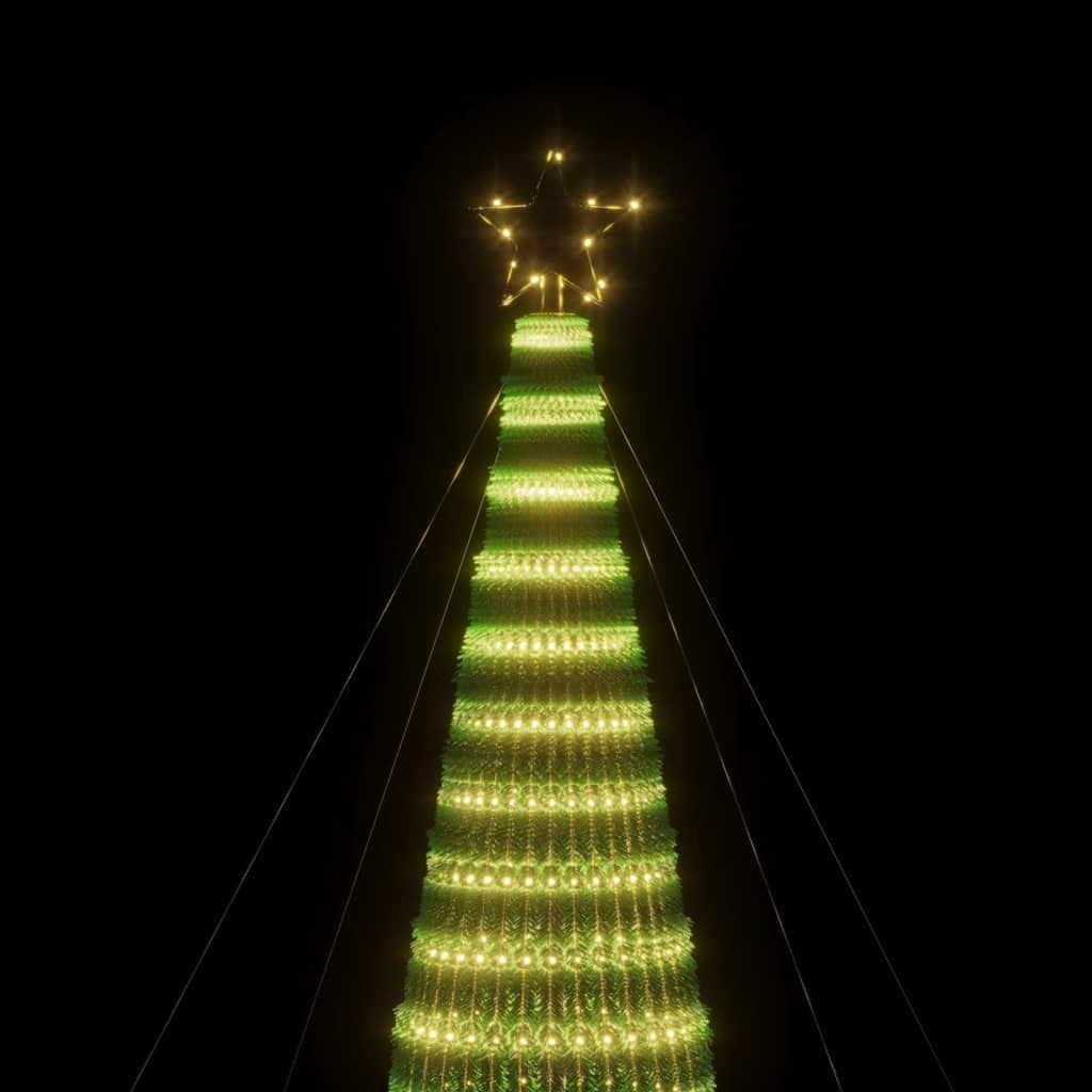 LED-juletræ 1544 LED'er 500 Cm Varmt Hvidt Lys - Billede 9