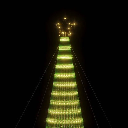 LED-juletræ 1544 LED'er 500 Cm Varmt Hvidt Lys - Billede 9