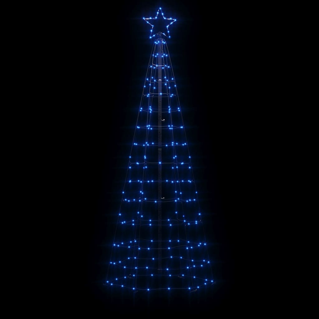 LED-juletræ Med Spyd 220 LED'er 180 Cm Blåt Lys - Billede 3