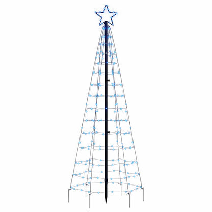 LED-juletræ Med Spyd 220 LED'er 180 Cm Blåt Lys - Billede 4