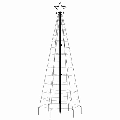 LED-juletræ Med Spyd 220 LED'er 180 Cm Blåt Lys - Billede 5