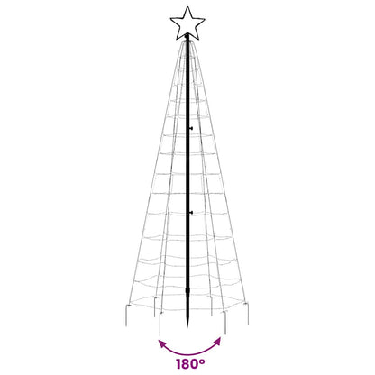 LED-juletræ Med Spyd 220 LED'er 180 Cm Blåt Lys - Billede 7