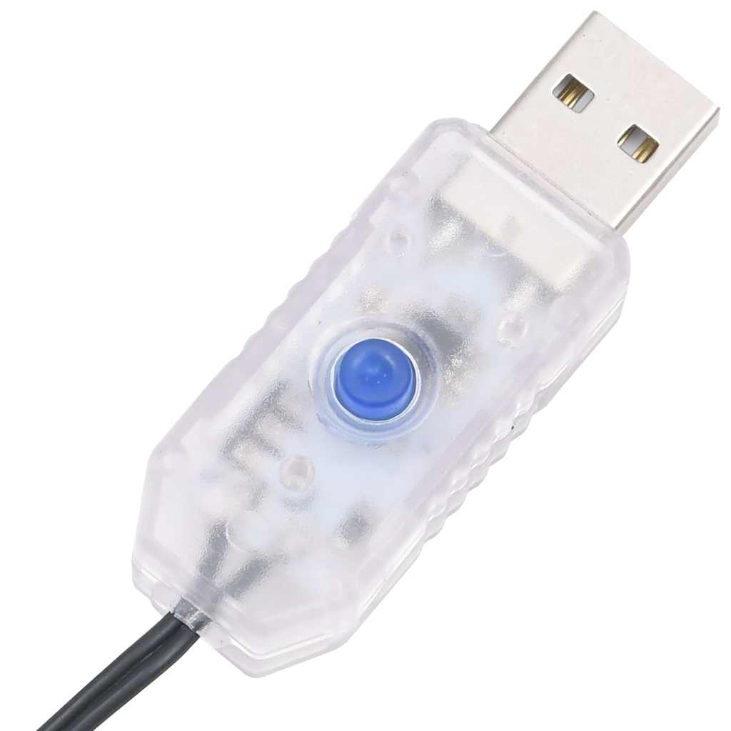 LED-juletræ Med Spyd 220 LED'er 180 Cm Blåt Lys - Billede 9