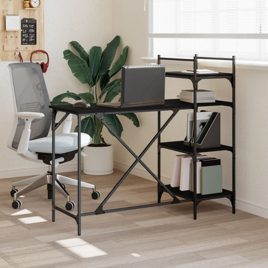 Computerbord Med Hylder 120X47X109 Cm